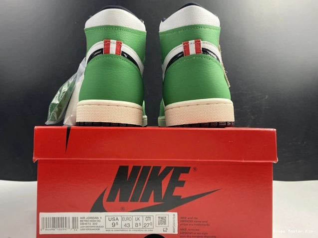 Green Retro 1 Lucky Jordan High DB4612-300 Air 0616